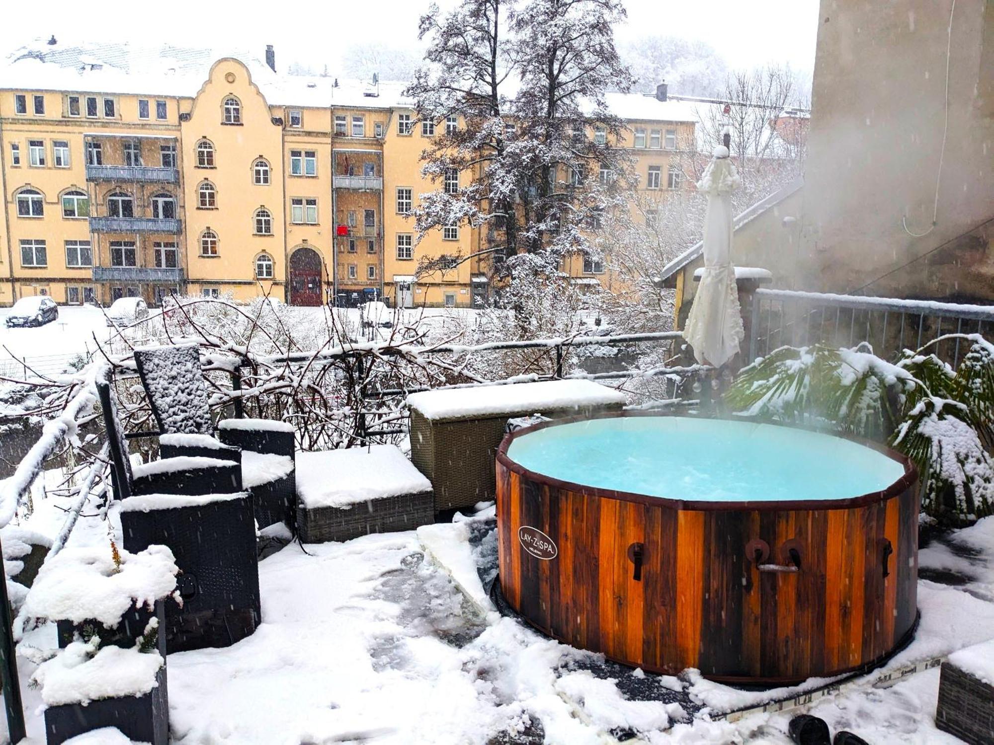 F2 - Urlaubsmagie Sauna, Whirlpool, Pool & Garten Sebnitz Exterior photo